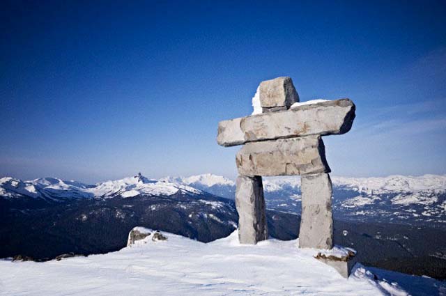 Inukshuk, Whistler Mountain, Whistler, British Columbia, Canada